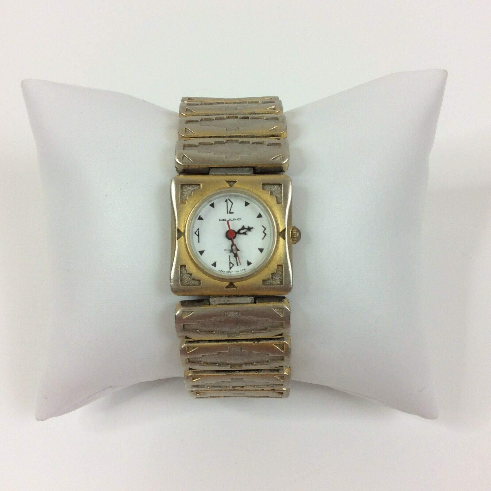 Vintage Dejuno Watch Men Gold Silver Two Tone Southwest Wide  display picture 1