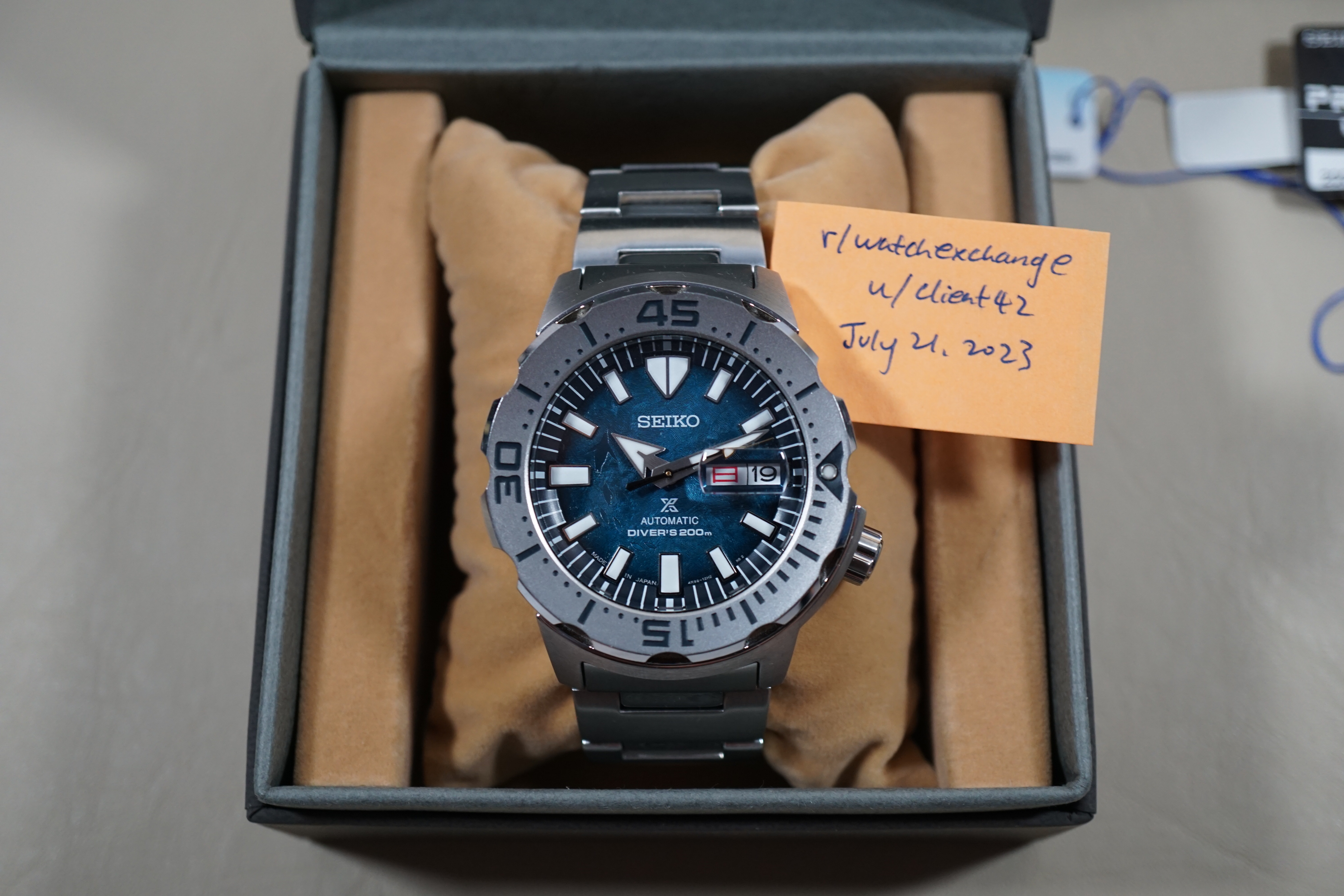 WTS] Seiko Prospex SBDY115 4R36 Save The Ocean Monster Automatic