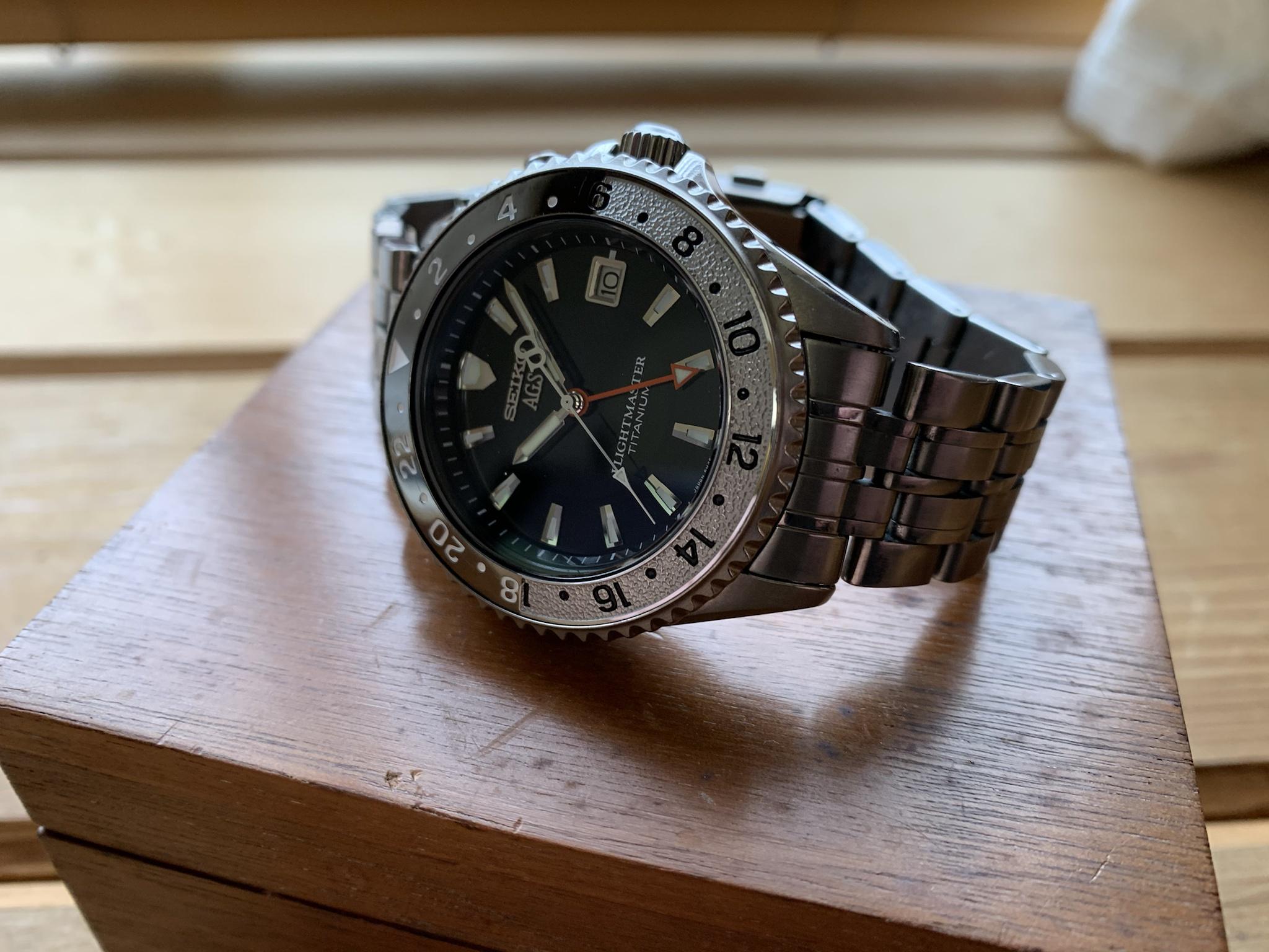 WTS Seiko AGS Flightmaster GMT 5M45 6A50 New Capacitor Feb