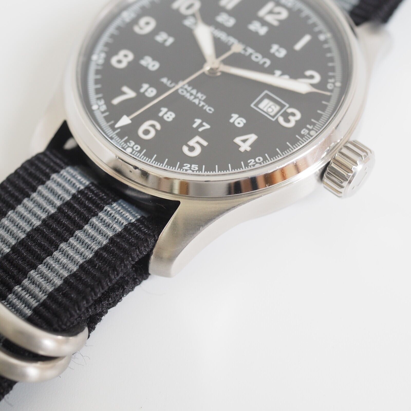 Hamilton KHAKI FIELD H706250 AUTOMATIC Black dial Stainless Men's