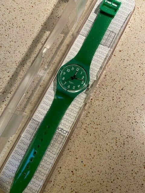 Montre discount swatch verte