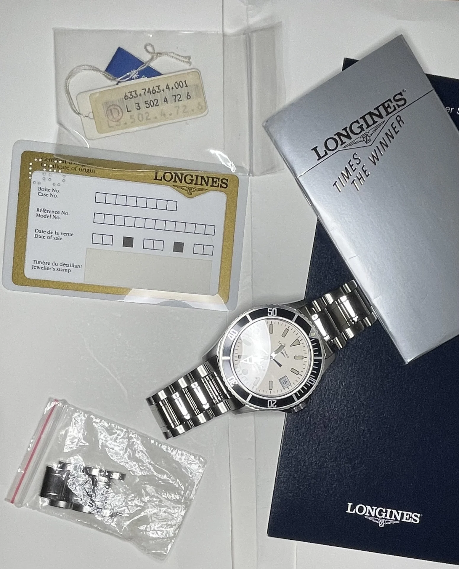 795 USD Vintage Longines Admiral 5 Star Diver Collectors Set