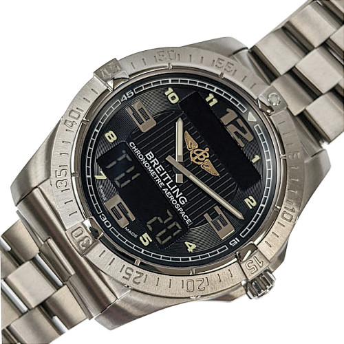 BREITLING Breitling aerospace E792B62PRT titanium black quartz ...