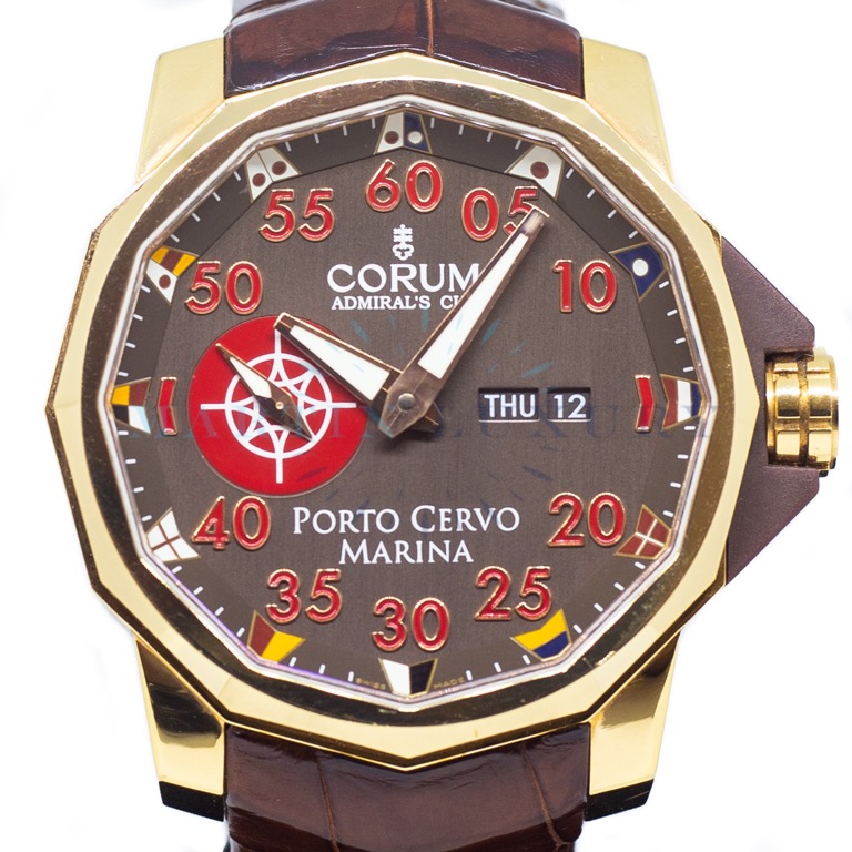 Preowned Corum Admirals Cup Porto Cervo Marina in 18k Rose Gold