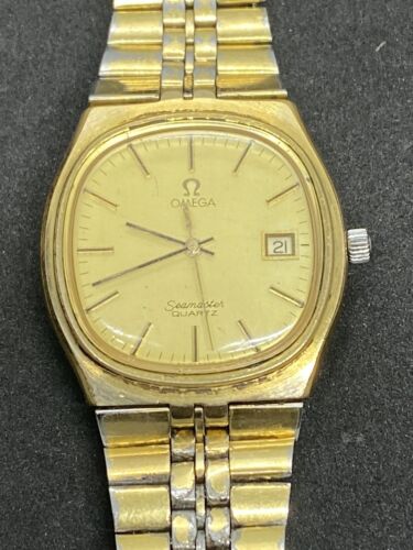 Vintage Omega Seamaster Quartz Ref.196.0156 Swiss 1342 Men's Watch