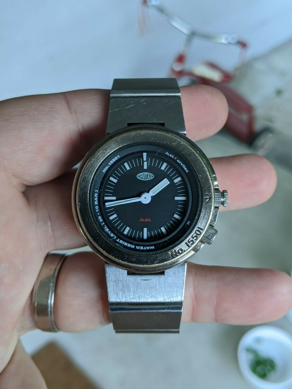 Vintage 1999 Alba Orvitax Seiko Shrouded JDM 15501 V701 Watch