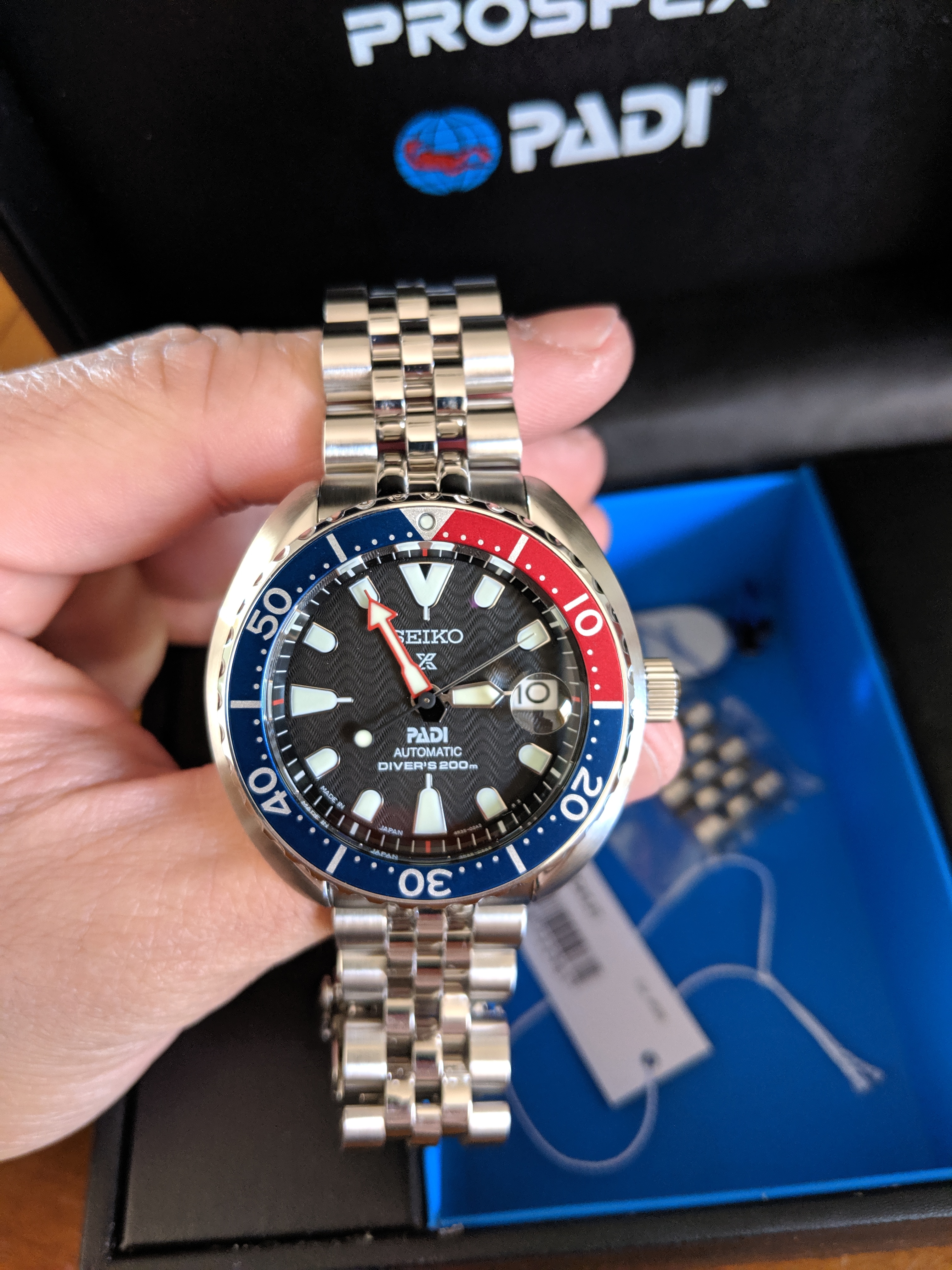 Seiko baby turtle pepsi sale