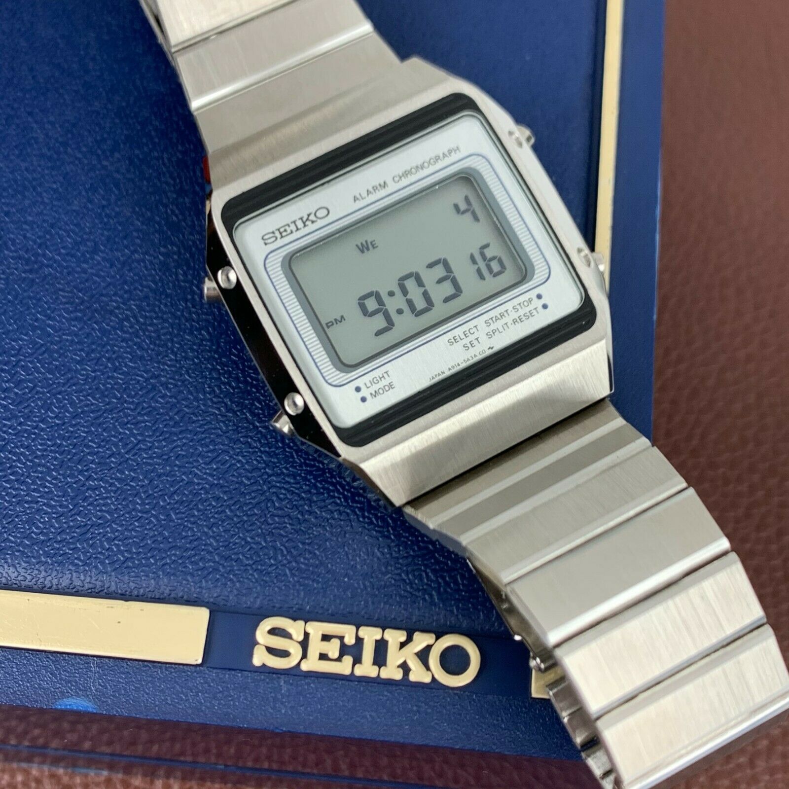 Seiko cheapest Watch A914-5A39, Alarm chronograph