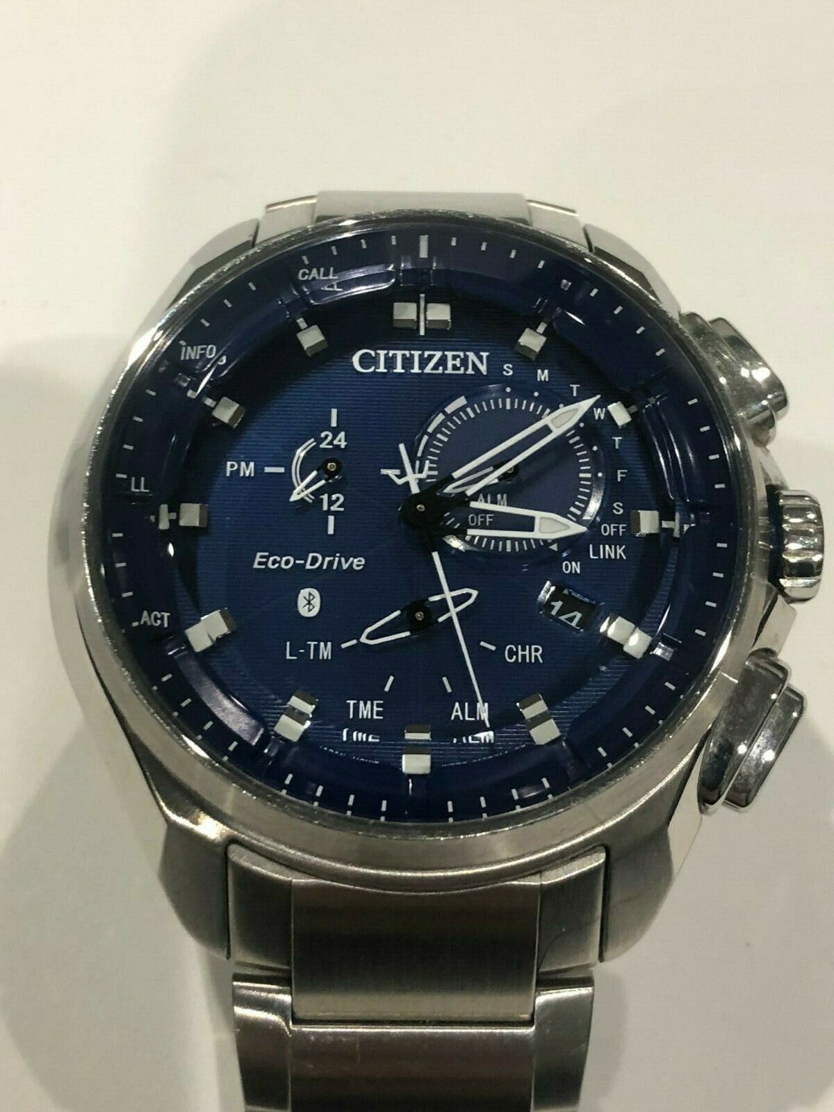 proximity pryzm bluetooth blue dial men's watch