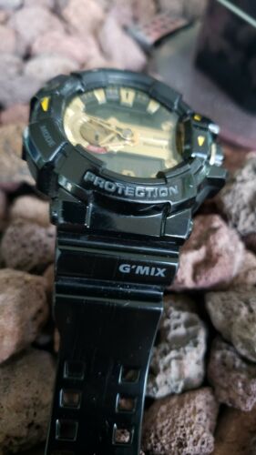 G shock g on sale mix black and gold