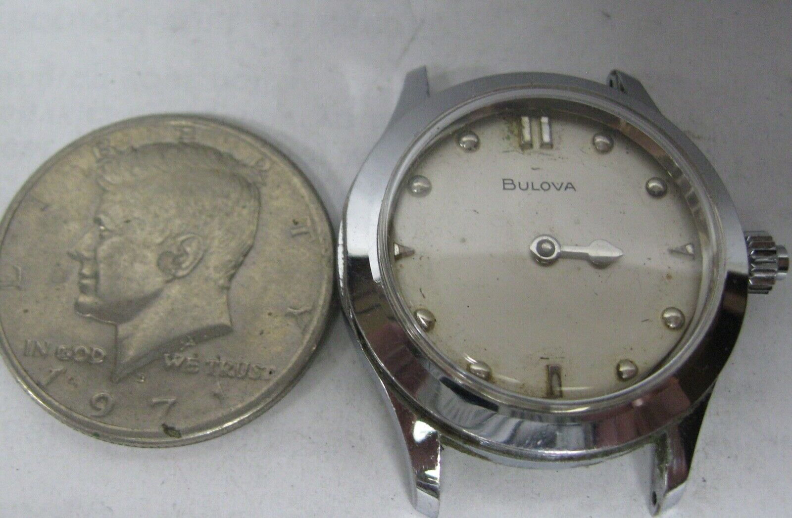 VINTAGE BULOVA AUTOMATIC 17J BRAILLE shops WATCH