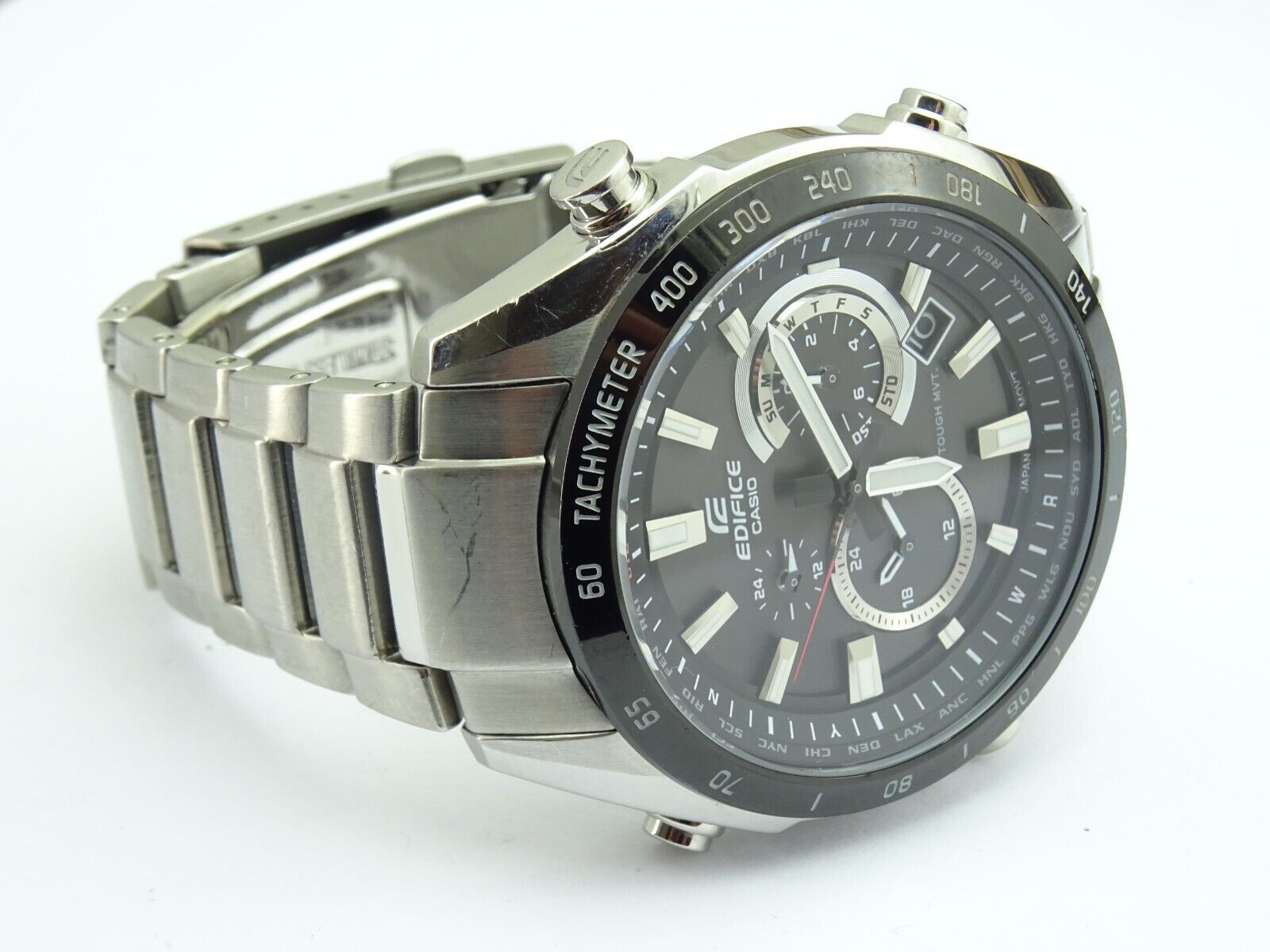 Casio Edifice Men's 44mm Tough Solar Tough Movement Bracelet Watch EQW-T620  | WatchCharts Marketplace