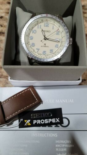 【送料無料・並行輸入】SEIKO SRPB59J1 Stainless Case Men Mechanical Watch Scrub Leath　ホワイト Seiko Prospex Automatic Black Dial Silver Stainless Steel, Case Silver-Black