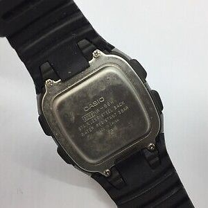 Casio 3239 W 96H Illuminator Watch Stainless Steel Back Black Silicone Strap WatchCharts Marketplace