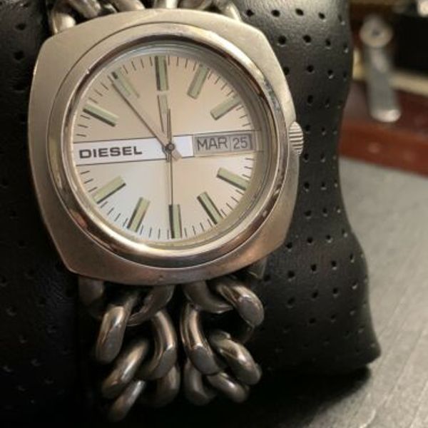 MEN'S DIESEL DZ2095 STAINLESS STEEL CHAIN WATCH QUARTZ LIMITED EDITION