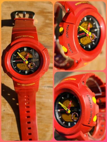 Casio G-Shock AW-582CC-4A Rare crazy colors red and yellow GUC