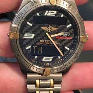 breitling aerospace titanium gold