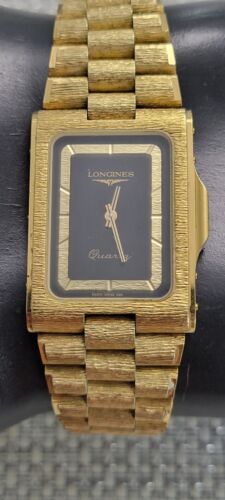1980's Longines CMZ5714 Gold Plated Cal.L963.2 Swiss Quartz Men's