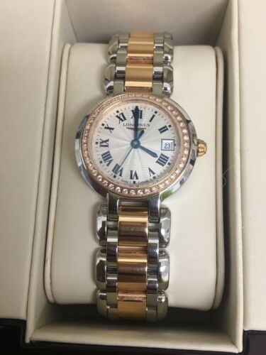 Longines Primaluna Diamond Bezel Two Tone 18kt Gold Ladies L81105