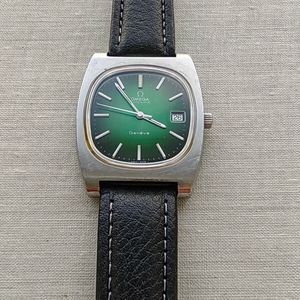 Omega Geneve Ref.: 166.0190 cal. 1012, Green dial Tank TV 166,0190