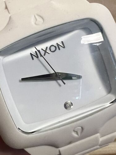 Nixon white outlet rubber watch