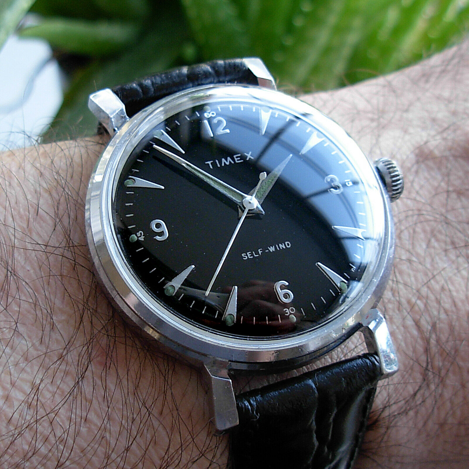 Stunning Vintage 1958 Timex Viscount Men's Self-Wind Watch - Black Dial |  WatchCharts