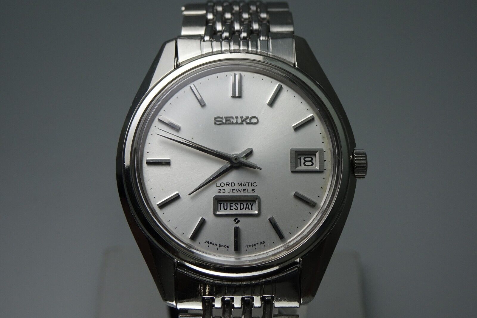 OH,Vintage 1968 GIAPPONESE SEIKO LORD MATIC WEEKDATER 5606