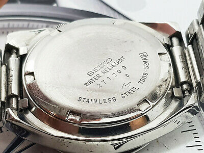 RARE VINTAGE SEIKO AUTOMATIC 7009-524A OVAL CASE BROWN DIAL ORIGINAL BAND.  | WatchCharts