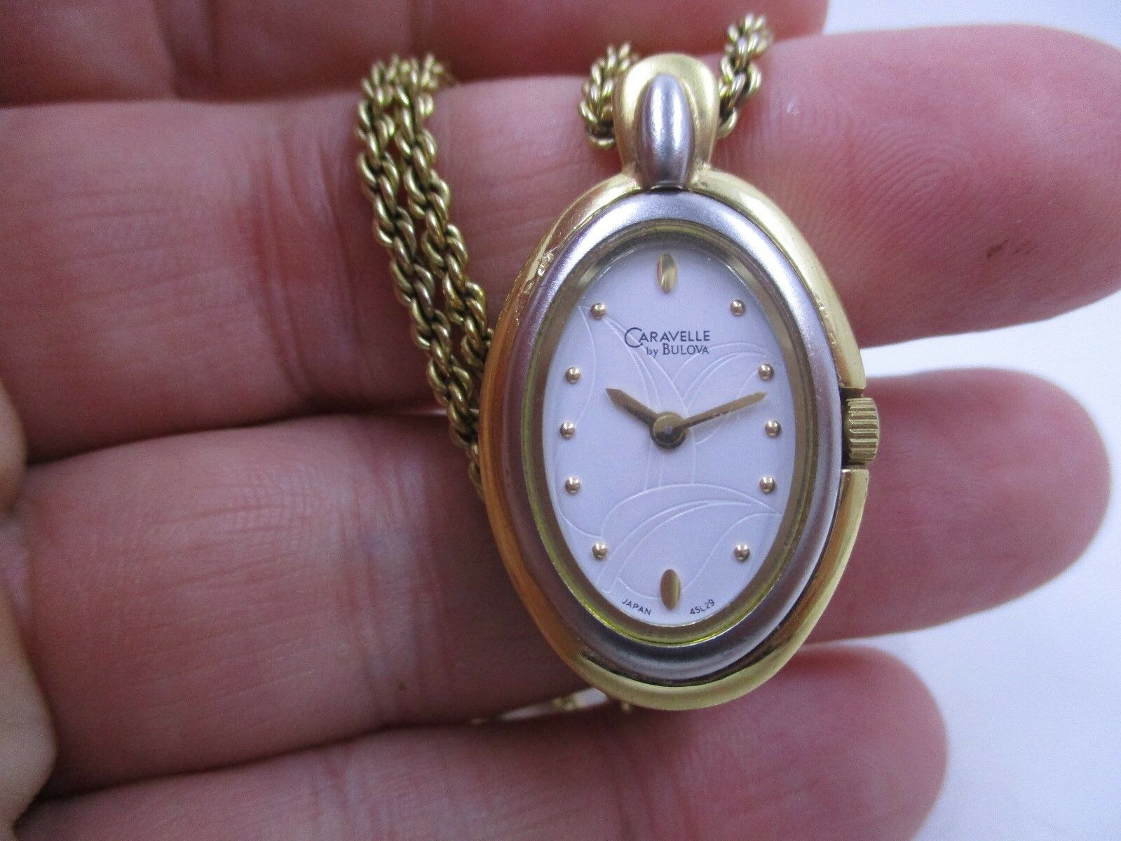 caravelle pendant watch