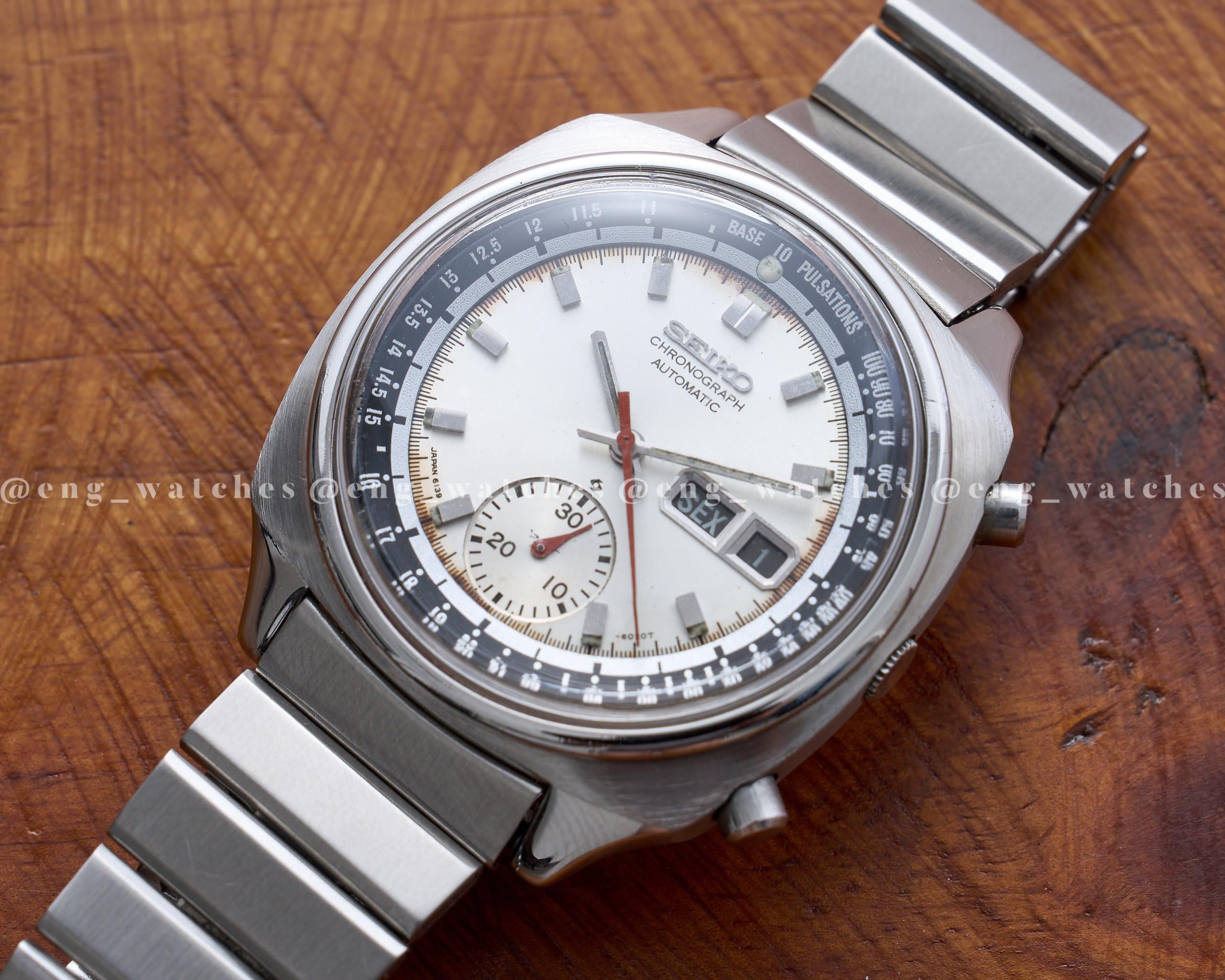 Seiko Chronograph Pulsations 6139 6022 Price Guide Market Data