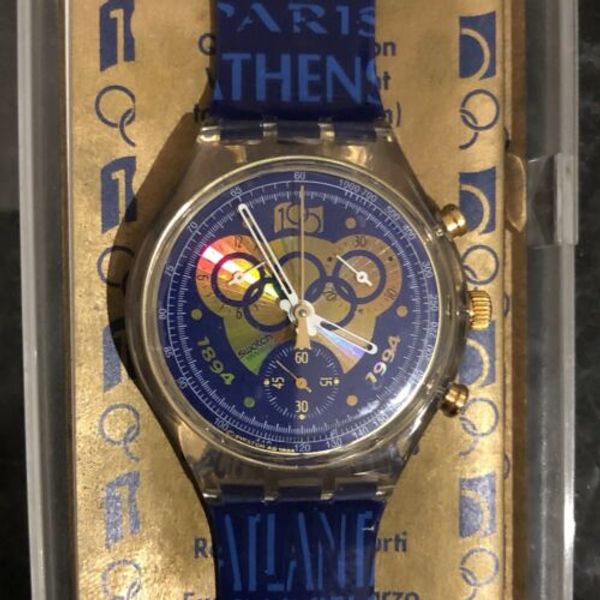 SWATCH REMEMBER SARAJEVO OLYMPIC GAMES COMMEMORATIVE WATCH VINTAGE 