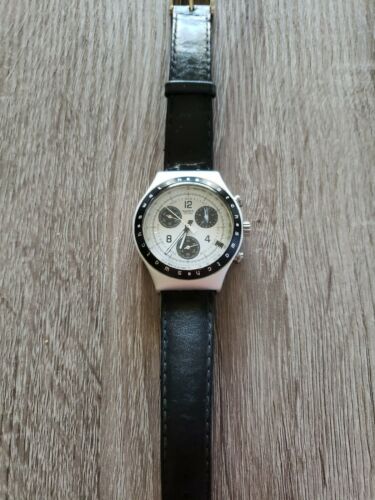 IRONY Aluminum Chronograph Swatch Swiss Wristwatch 4 Jewels READ