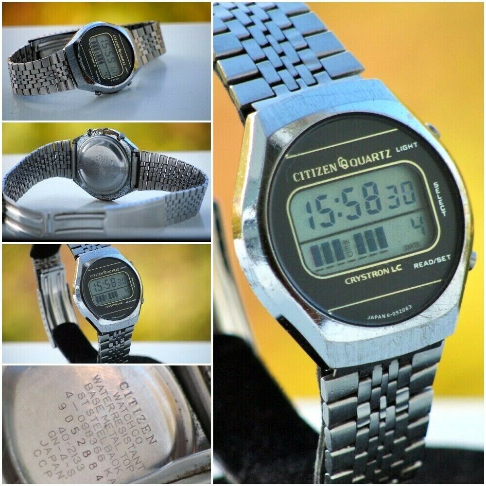 「CITIZEN」CRYSTRON LC 腕時計 Citizen Crystron LC st.steel vintage NOS Full Set for $259