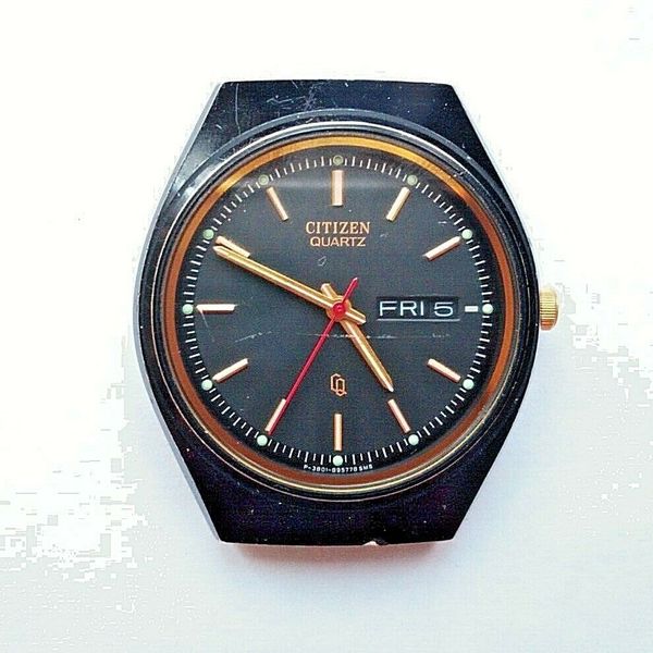 Citizen Quartz Day Date Wristwatch Model 3801A WatchCharts