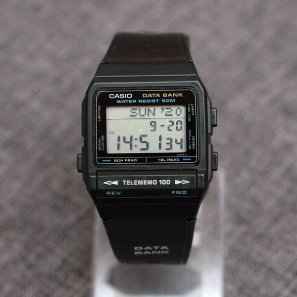 Casio DBX-101W Databank Telememo Alarm Chronograph 1990s