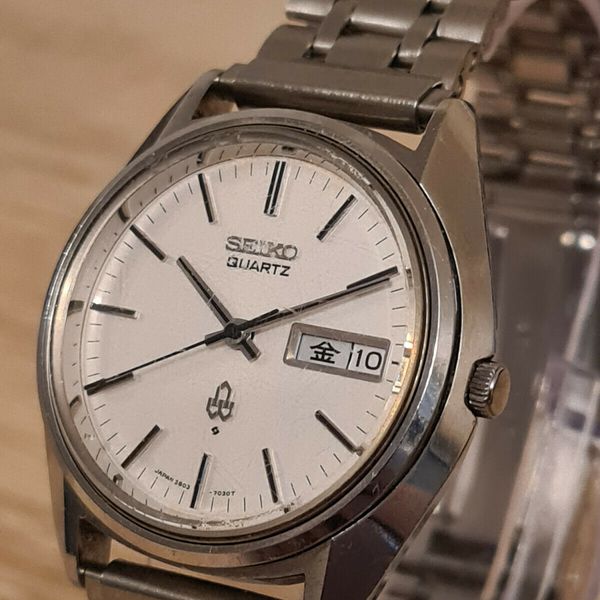 VINTAGE 1972 SEIKO 3803-7030 MENS WATCH VERY EARLY QUARTZ