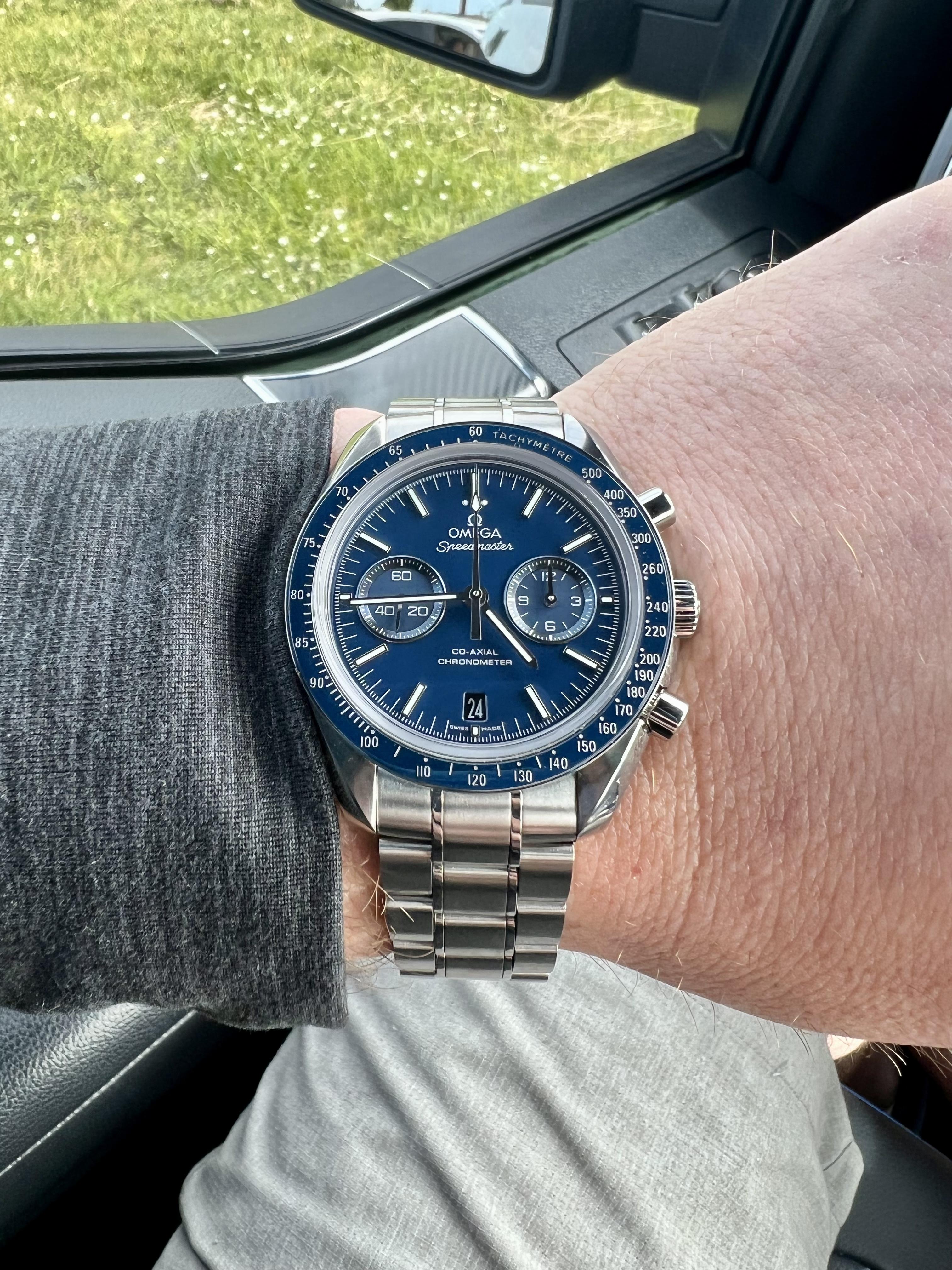 FS Omega Speedmaster Titanium Blue WatchCharts Marketplace