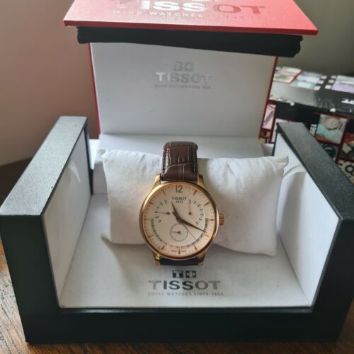 Tissot Rose Gold Plated Quartz Perpetual Calendar T063637A