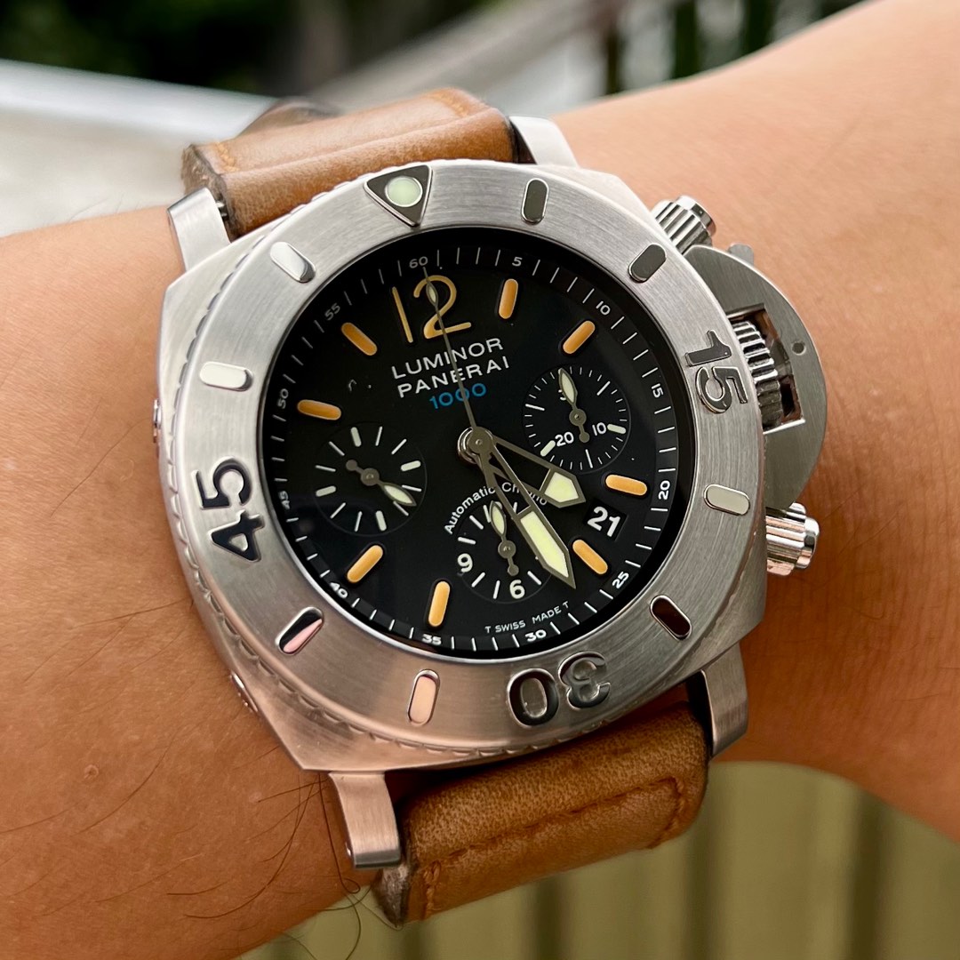 Officine Panerai PAM 187 Luminor Submersible 1950 Chronozilla