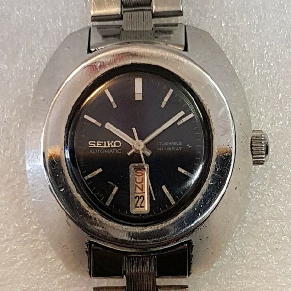 Vintage original SEIKO Hi-Beat 2206-7000 Automatic watch ladies s.steel ...