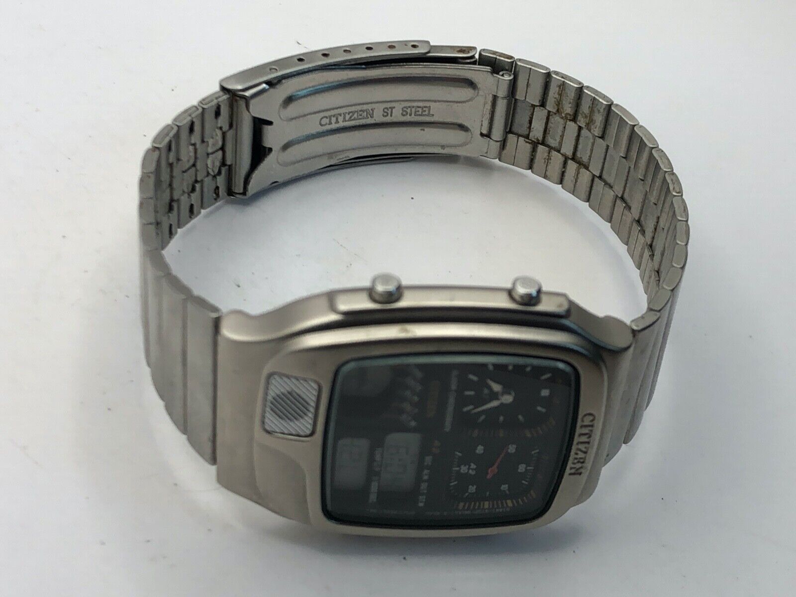 Vintage CITIZEN ANA-DIGI TEMP Mens Watch 8988-Q01988 NEW BATTERY