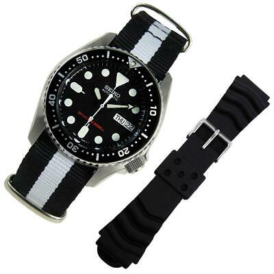 seiko black automatic dive watch skx013k1