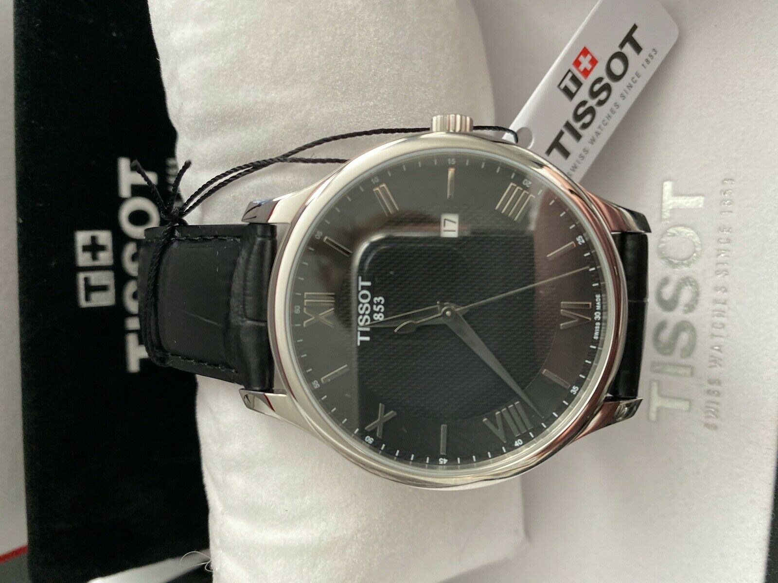 Tissot T Classic Tradition T0636101605800 Steel Black Leather