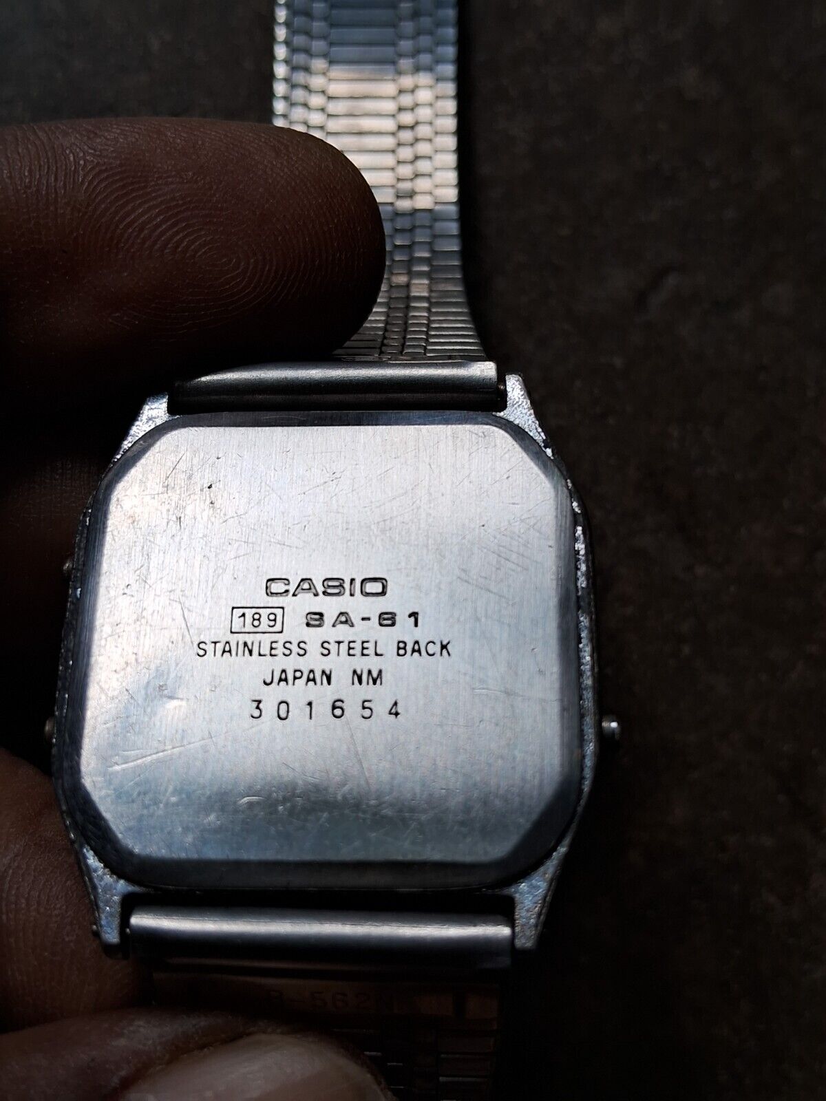 Used Casio Quartz SA-61 Module 189 Vintage Men's Watch For
