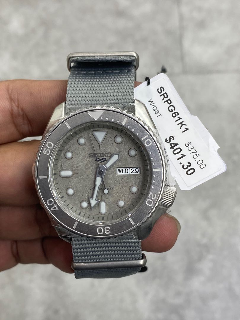 SRPG61K1 Seiko Grey Cement Watch Automatic Diver with FREE DELIVERY ????  SRPG61 Watch | WatchCharts