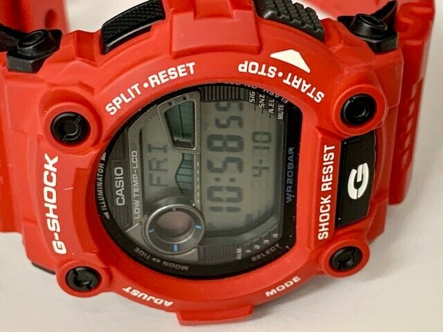g-shock g-rescue series red dial men's watch g-7900a