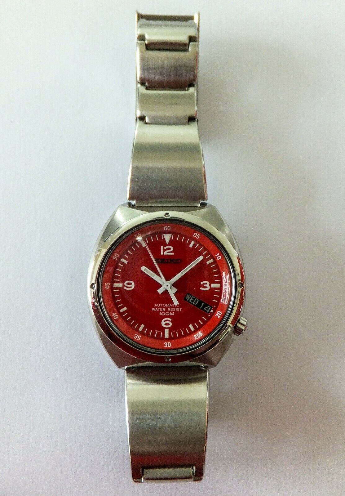 Seiko Vintage Retro Automatic watch 7S26-0120 S-Wave Red dial excellent  SKX251 | WatchCharts