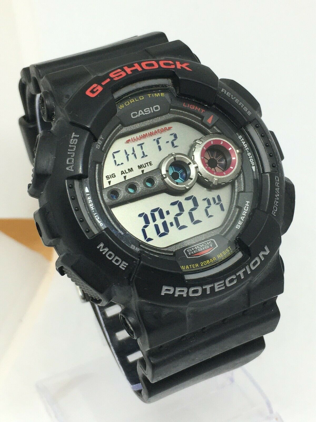 CASIO G-SHOCK PROTECTION 3263-GD-100 Men's Digital Chronograph Watch ...
