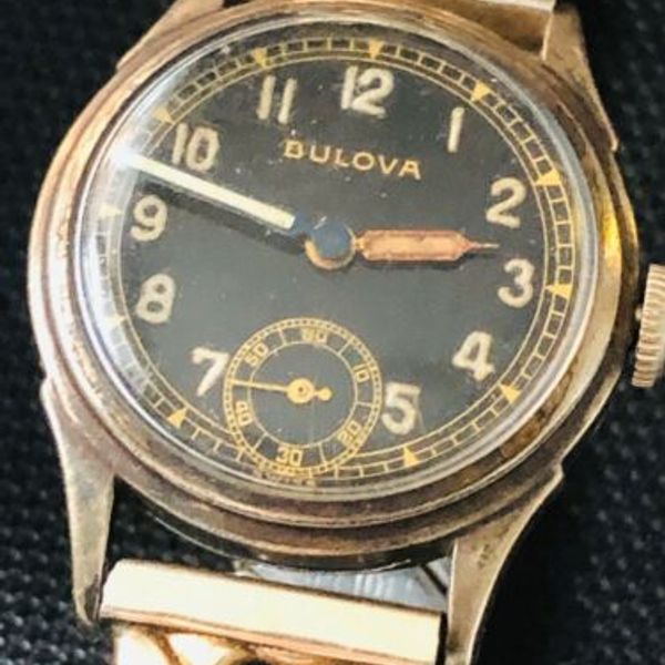 1943 Air Warden BULOVA Wrist Watch Model 10BS New York 15 Jewels WWII ...