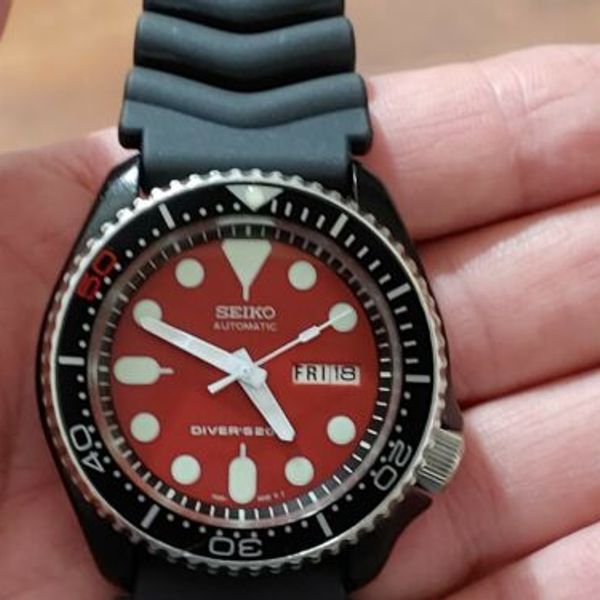 SEIKO SKX0077S26-0020 【美品】 GENUINE SEIKO ORANGE DIAL “JAPAN MADE” Seiko SKX011 7S26